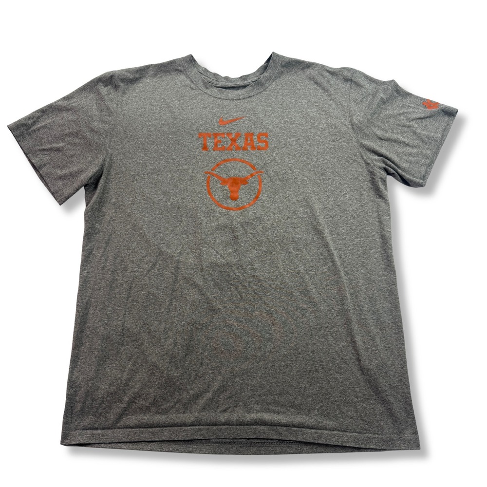 Nike Texas Longhorns KD T-Shirt Dri-FIT NCAA Basketball Mens Gray Lg 918833-091